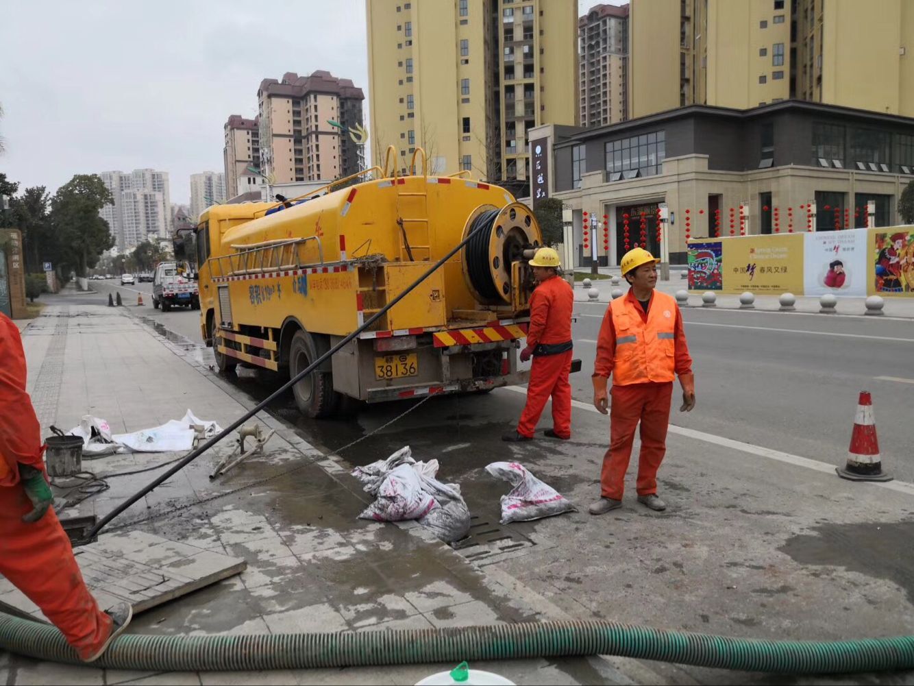 麻阳排污管道清淤-管道清洗